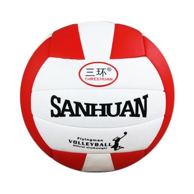 China Custom Printed Colorful PU Brand Volleyball PVC PU Fiber Leather Volleyball Ball for sale