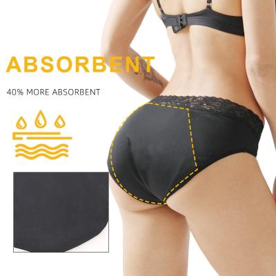 China Running Organic Cotton Reusable Leakage Antibacterial Make Disposable Menstrual Underwear High Waist Period Panties For Women Resistant for sale