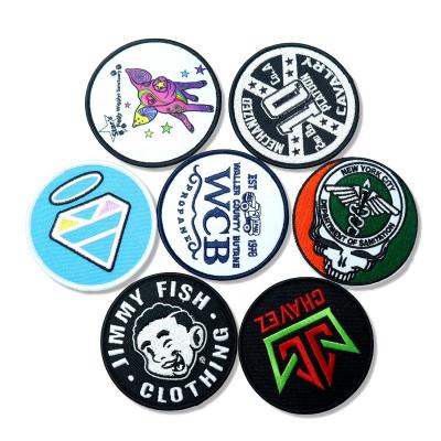 China Viable Bulk Name Wholesale 3d Logo Custom Embroidered Embroidery Patches Sew Iron On Patch For Clothing for sale