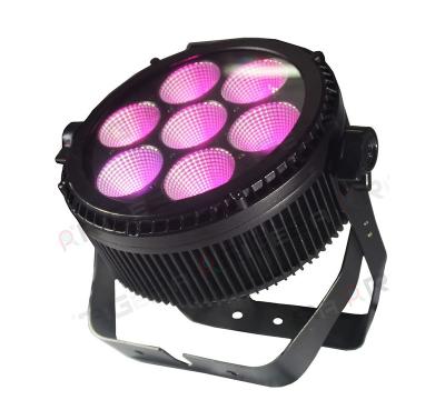 China Theme Park 7x25w Professional RGBWY 5in1 Led Outdoor Par Can Light For Wedding Events for sale