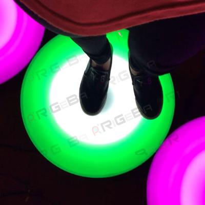 China Hotel 50x50cm Round RGB Led Outdoor Dynamic Interactive Dance Floor for sale