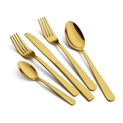 China Wholesale Viable Viable Luxury Cheap Flatware Dinnerware Knife Spoon Fork Flatware 24pcs Sets 18/10 Stainless Steel Flatware Set for sale