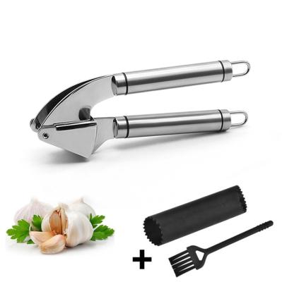 China Professional Garlic Ginger Press Meat Grinder With Handle Ergonomic Stocked Garlic Grinder For Nuts Seeds for sale