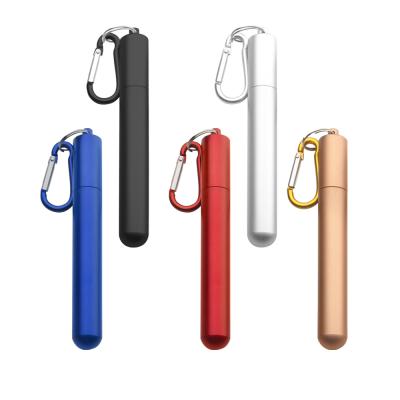 China Straw Travel Metal Telescopic Foldable portable reusable reusable sustainable Straw Eco-Friendly Stainless Steel Sustainable for sale