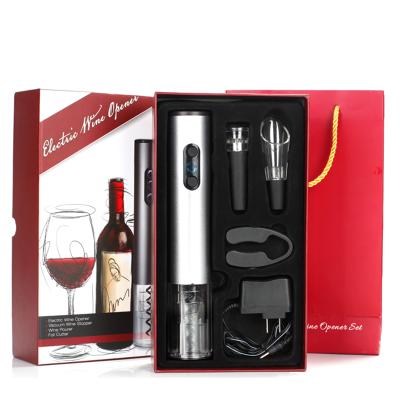 China Innovative Funny Electric Wine Opener Automatic Bottle Opener Spawns Day Gifts Set For Dad for sale