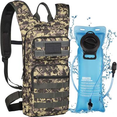 China New Deisgn Waterproof Backpack Water Increasing Hydration Running Tactical Backpack With 3L TPU Water Bladder for sale