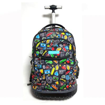 China Hot Sale Waterproof Trolley Backpack Bag School Bags Teenager Trolley Traveling Bag for sale