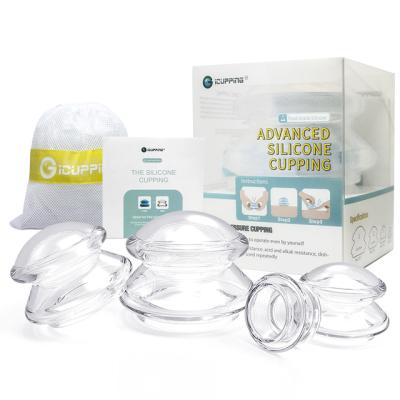 China Blood Back Silicone Cupping Set Face Cupping Massager Silicone Cupping Set for sale