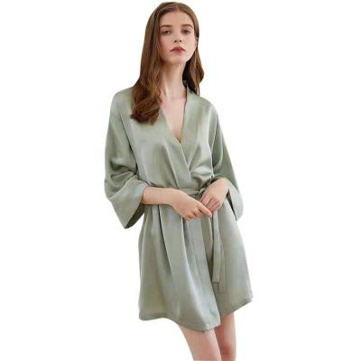 China QUICK DRY Women's Robes Soft Bedroom Sleepwear Lightweight Kimono Robes With 3/4 Sleeve for sale