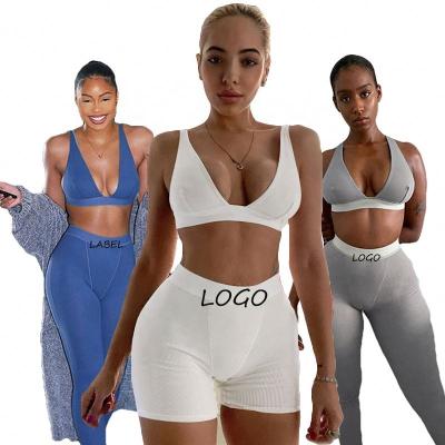 China 2021 Customs Sportswear Breathable Two Piece Workout Sets Sports Bra Pants Women Yoga Clothing Ropa Deportiva Gym Organic Fitness Yoga Set for sale