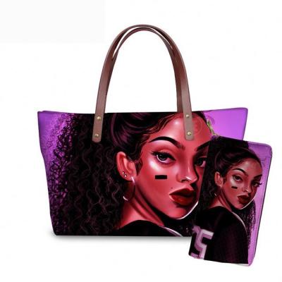 China RIJIAXIN 2021 High Quality Luxury Designer Branded African Girl Fashion Ladies Custom Printing Female Handbags Clips Handbags Sets For Women for sale