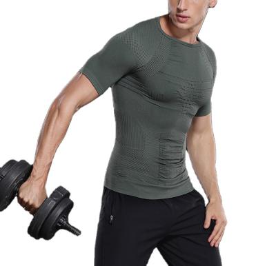 China Private Label Muscle Breathable Active Top Seamless Male Shirt Multi Color Gym Workout Apparel for sale