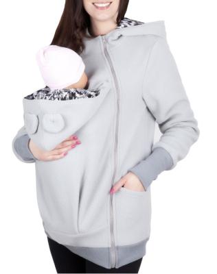 China Factory Supply Multi Functional Back Zipper Baby Carrier Antibacterial Zipper Babywear Hoodie Soft Material Maternity Clothing for sale