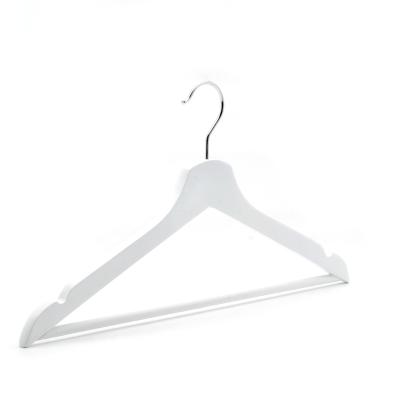 China 2020 promotion new arrivals best choice for promotion colorful white wooden hanger for wholesale or retail for sale