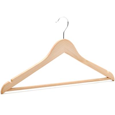 China 2020 manufacturer multifunctional wholesale fashion shirt high quality wooden hangers for clothes for sale