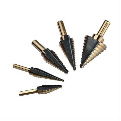 China Broca Escalonada Metal Drilling Step Drill Bits High Speed ​​Steel Set For Metal Drilling for sale