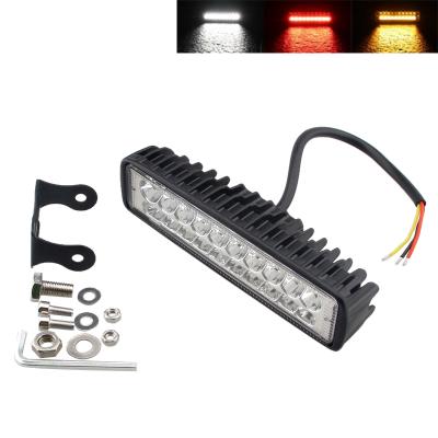 China Aluminum Alloy Housing Nest Design 2020 12v 24v 27w Two Color Truck Car Led Work Light Bar for sale