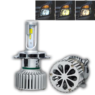 China auto lighting system 6000k 3000K canbus h13 h11 h7 h4 led headlight bulb kits ZDX for sale