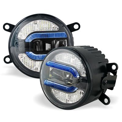 China 3.5Inch 90mm Offroad Universal Round 20w Car Led Fog / Driving Lights With Daytime Running Light HG-w04 for sale