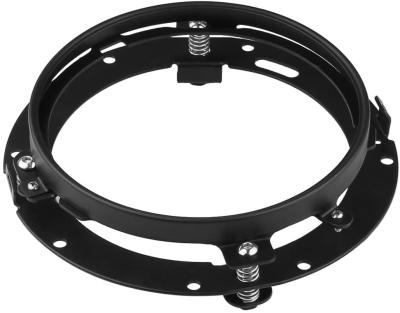 China 7 Inch Black Round Headlight Ring Mounting Bracket For Harley Headlight Mount HL-001 for sale