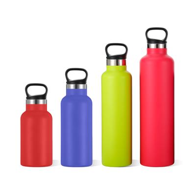 China Wholesale PORTABLE Wholesale 18/8 Food Grade 304 Stainless Steel Vacuum Insulated Motivational Water Bottle for sale