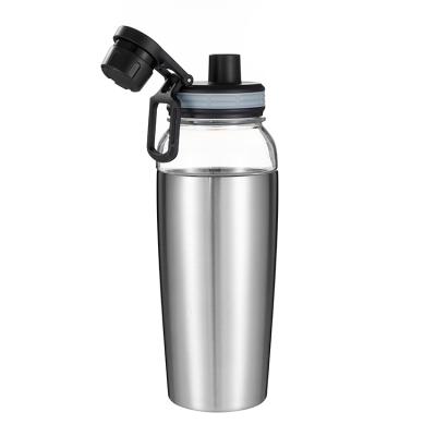 China 2022 New Style PORTABLE Two Piece Vacuum Insulated Stainless Steel Water Bottle With Lid for sale