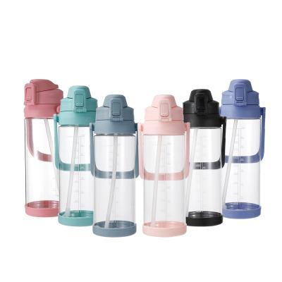 China HOT Viable Fitness Gym Sports BPA Free Water Bottle Gallon Motivational Plastic Water Jug With Time Mark for sale