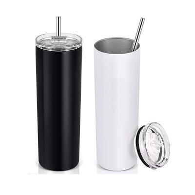 China Sublimation Custom Straw Double Insulated Stainless Steel Custom Tumbler Cups for sale