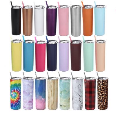 China Sustainable Reusable Sublimation Logo Straw Insulated Stainless Steel Custom Tumbler Mugs In Bulk for sale