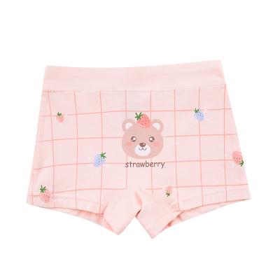 China Color Fade Proof Hot Sale Cotton Breathable Soft Comfortable Children Boxers Underwear For Girls for sale