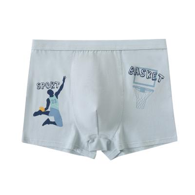 China Hot Selling Comfortable Breathable Anti-pilling Cotton Casual Youth Boxers Boys Underwear for sale