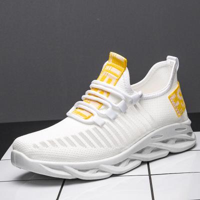 China Fashion Trend Knit Shoes Flat Sneaker Safety Shoes Breathable Safety Shoes for sale