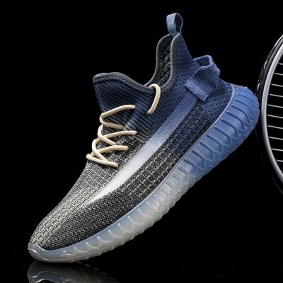 China Fashion Trend Safety Rubber Shoes Knit Shoes Safety Shoes Flat Sneaker for sale