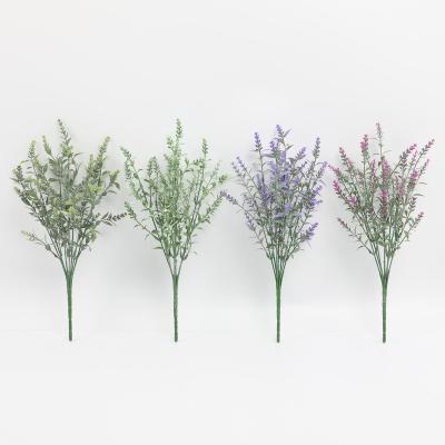 China Party Spot artificial lavender simulation flower home display plastic flower interior decoration for sale