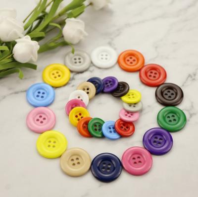 China Viable Color Resin Buttons Four Big Round Eyes Buttons Fashion Anorak Suits Buttons for sale