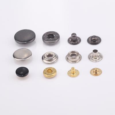 China Viable Custom Wholesale Four Pieces Press Metal Snap Snap Button Snap Hidden Button Covers for sale