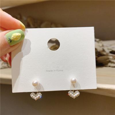 China BOHEMIA fashion ladies bead earrings women with simple diamond heart stud earrings to charm earrings for sale