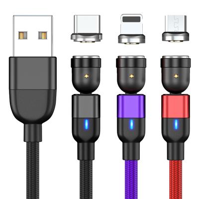 China MP3/MP4 Magnetic USB Player 3 in 1 Cable Magnet USB-C Charger Charging Cable with Type-C USBA Micro for Phone and Smart Watch for sale