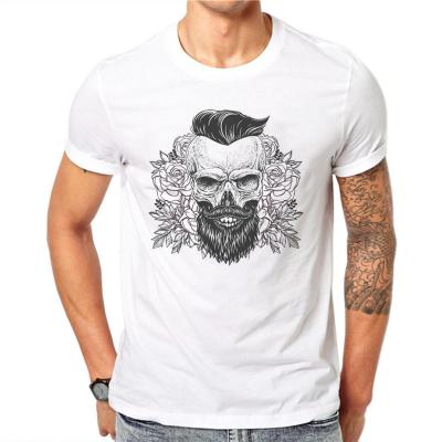 China Favorable Price High Grade Custom T Shirt Anti-Wrinkle Printing Plain White T Shirt For Men for sale