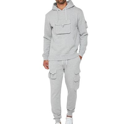 China Custom viable mens tracksuit set with pocket hoodies two piece tracksuits sets tracksuits for men for sale