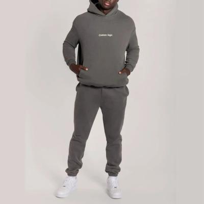 China Viable Custom Made Men's Two Piece Tracksuit With Embroidery Logo Tracksuit High Quality Men In Plain for sale