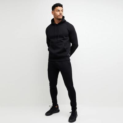 China Cotton Polyester Breathable Blank Tracksuit For Mens Two Piece Hoodies Jogging Tracksuits for sale