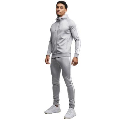 China Custom Two Piece Set Mens Breathable Joggers Suits Zip Sweatsuit Tech Fleece Tracksuits Men's Breathable Suits In Dropshipping for sale