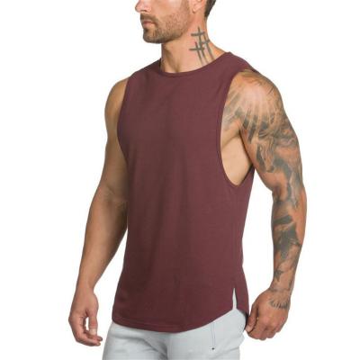 China Wholesale Anti-pilling Mens Tank Top Workout For Sporty Custom Tank Top With Back Stripe for sale