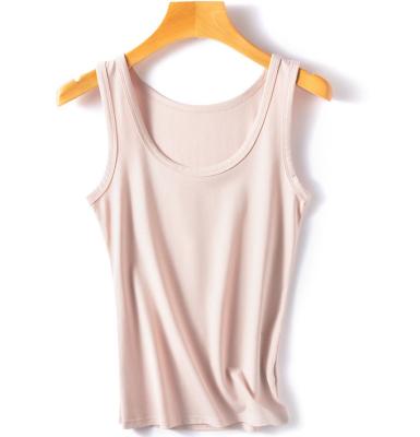 China Anti-pilling Workout Custom Tank Tops For Women Gym Loungewear Modal Tank Tops With Solid Color for sale