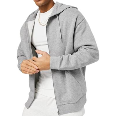 China custom Anti-wrinkle hoodies mens 100 cotton for workout white hoodie men with zipper for sale