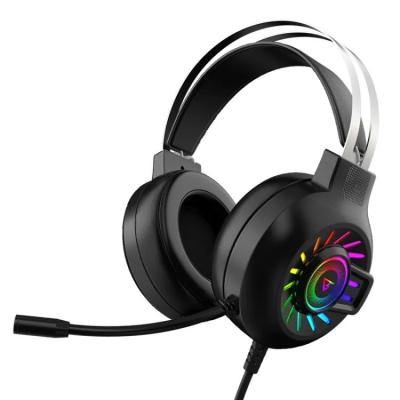 중국 G97 RGB Luminous 7.1 사운드 와이어드 게임 헤드셋 마이크로 및 볼륨 제어 판매용