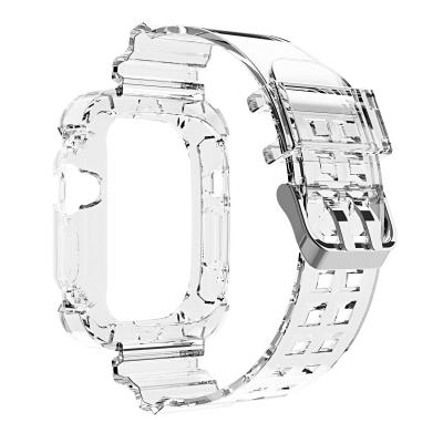 China Bandas transparentes de molde privadas para el reloj 2 3 4 5 6 7 8 9 SE 11 colores Bandas de reloj inteligente en venta