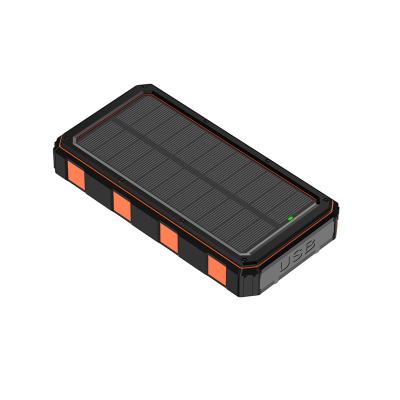 China Over-discharging Protection 20000mah Li-Polymer Battery Solar Power Bank for Cell Phones for sale