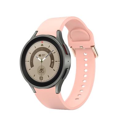 China Cinturón de relojes de silicona de liberación rápida para Samsung Galaxy Watch 4 130MM/116MM longitud en venta